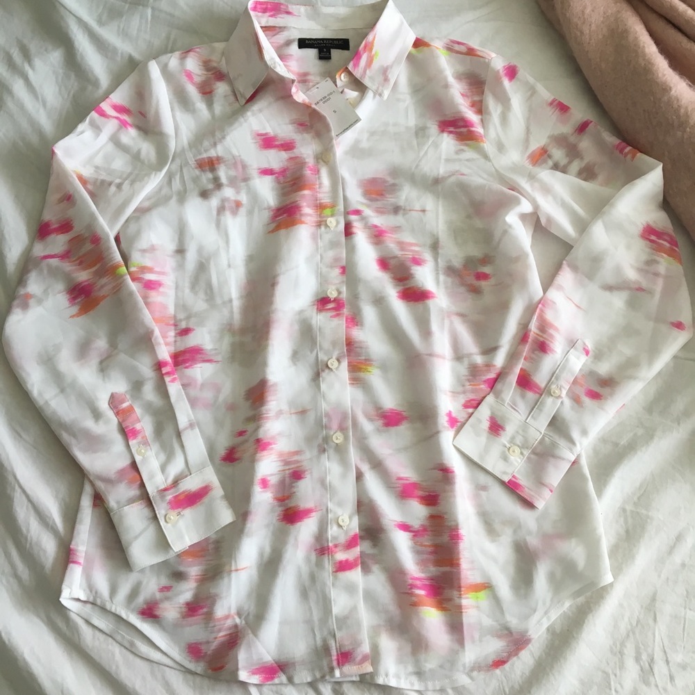 Banana Republic Dillon Ikat shirt NWT